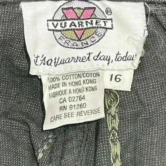 Rare Vintage 90’s Vuarnet France shorts 100%  cotton size 16 - Picture 6 of 7